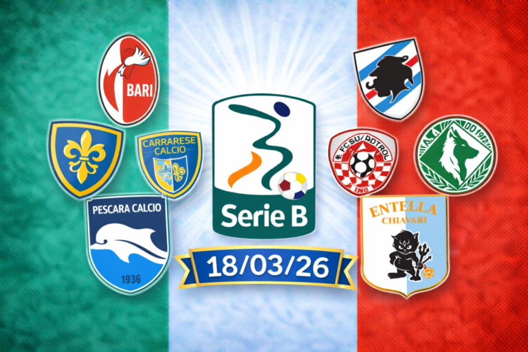 Serie B Predictions March 18, 2026: Analysis and Odds for Frosinone vs Bari, Carrarese vs Sampdoria, Avellino vs Südtirol, Pescara vs Entella